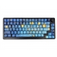 Starry Night Over the Rhone 104+4 / 26 PBT Backlit Keycaps Set Cherry Profile for MX Switches Mechanical Gaming Keyboard